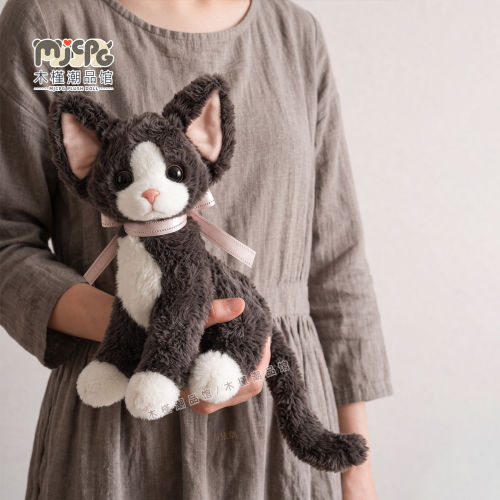 正版仿真高级德文猫可爱大耳朵
