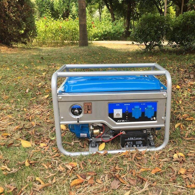小型家用开架低噪音单相三相多燃料3/4/5/6/8KW汽油发电机双电压