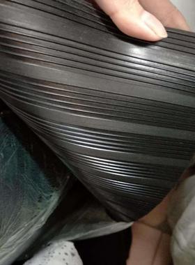 黑色条纹橡胶板3/5/8/10mm 条纹细条纹带楞条纹橡胶板