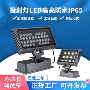 照树灯led小大电视投光灯七彩变色绿光照墙灯 12W18w24w36W红绿蓝