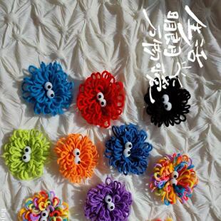 成品卡通胸针挂件百搭小眼珠彩色配件可爱小怪兽手工制作创意装饰