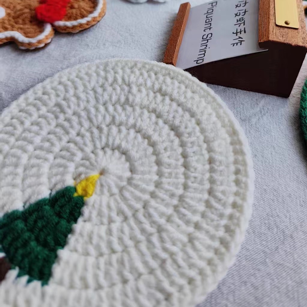 成品手工编织圣诞礼物毛线钩织