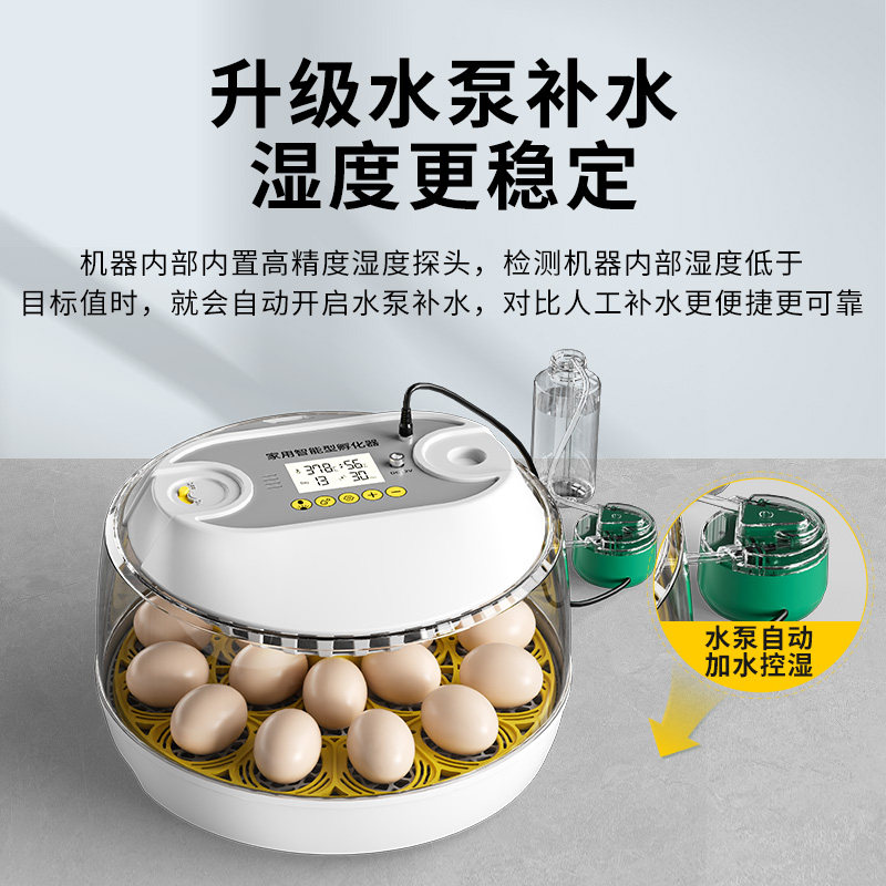 智能恒温孵化机家用鸡蛋孵化器自动控温补水孵化箱鸡鸭鹅孵蛋器