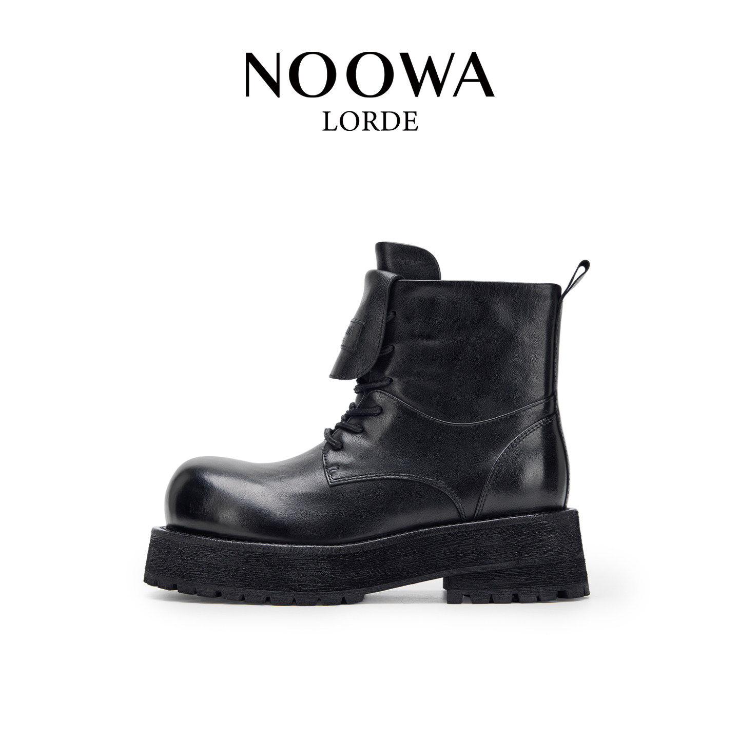 NOOWA英伦厚底马丁靴女2025秋季新款时尚真皮增高舒适显瘦时装靴,女鞋,马丁靴,淘宝优惠券,粉丝福利购,淘宝优惠卷