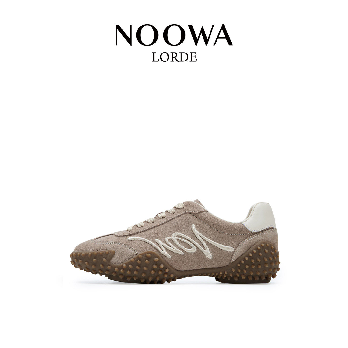 NOOWA复古德训鞋女2025秋季新款时尚百搭真皮舒适平底拼色阿甘鞋,女鞋,德训鞋,淘宝优惠券,粉丝福利购,淘宝优惠卷