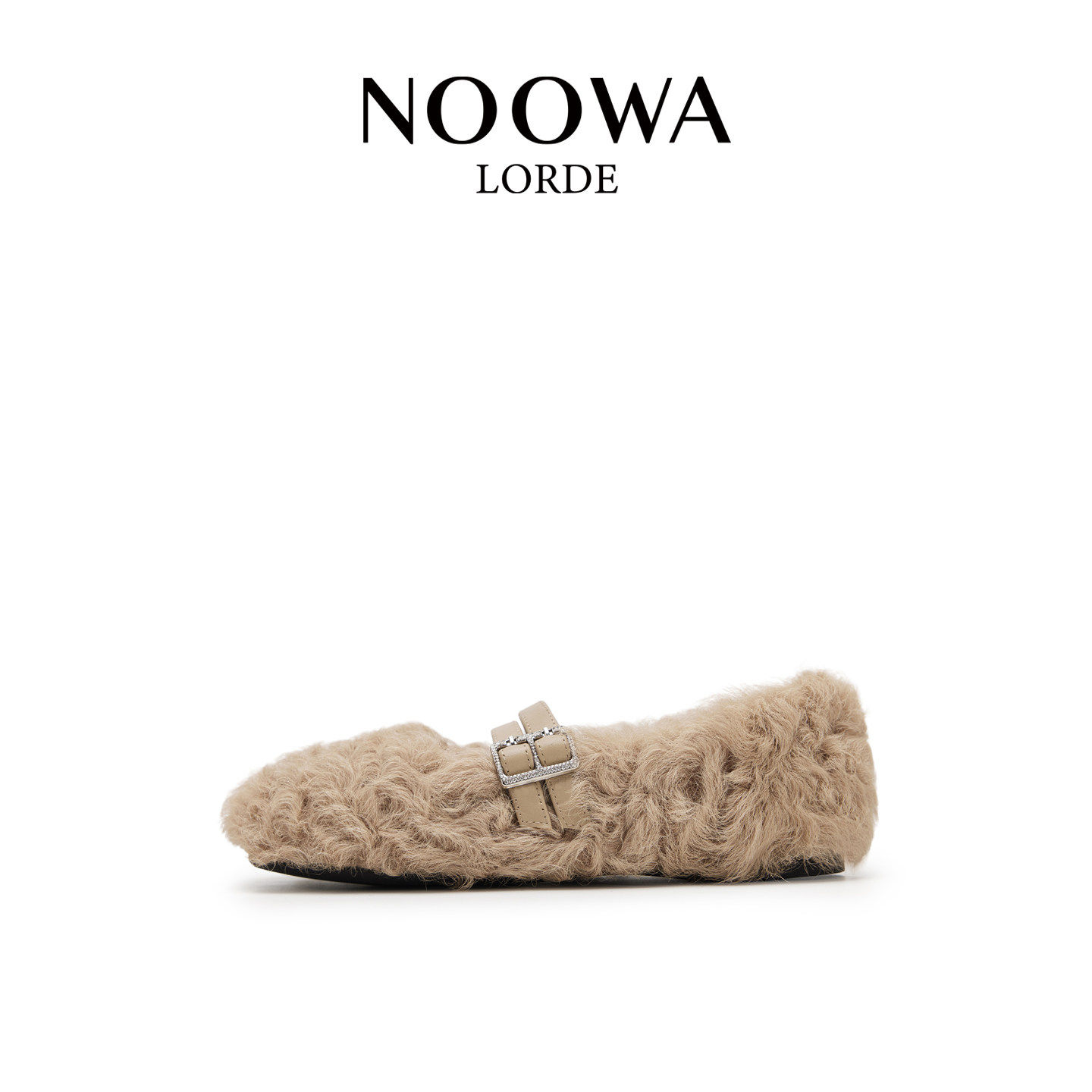 NOOWA复古毛毛玛丽珍鞋女2025秋季新款时尚水钻扣轻便百搭平底鞋,女鞋,乐福鞋（豆豆鞋）,淘宝优惠券,粉丝福利购,淘宝优惠卷