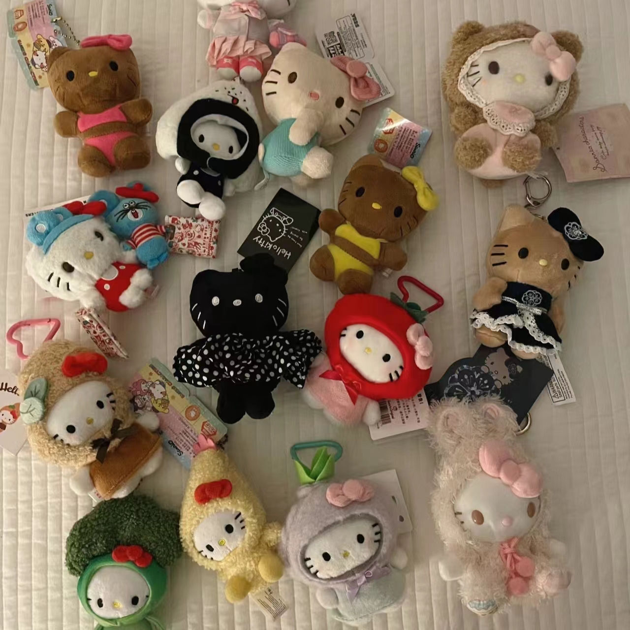 快乐kitty包包搭子挂件hellokitty猫可爱女生书包挂饰公仔小玩偶