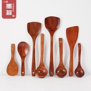 订购 厂家直销柯木不粘锅专用木铲厨具炒菜铲子汤饭勺烹饪套装
