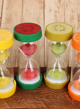 水果沙漏5/10/15/30/分钟创意精美礼品玻璃沙漏计时器摆件送礼