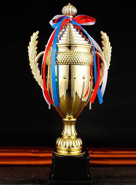 厂家新款创意运动会比赛奖杯金属工艺品摆件塑料儿童奖杯奖牌