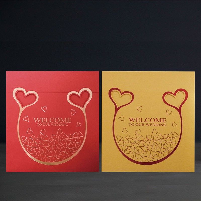 请帖结婚 小清新创意个性定制请柬韩式婚礼邀请函欧式打印喜帖