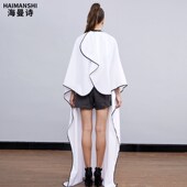 定制LOGO加大加长理发围布防水不沾发薄款 美发店剪发围巾发廊专用