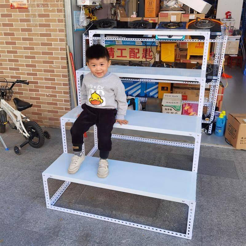 梯形货架展示架台阶式置物花架粮油店干货超市商品拆装组合角铁架