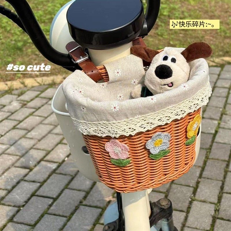 电动车前置物兜车筐自行机车前置挂篮置物神器车编织篓菜篮子,电动车/配件/交通工具,电动车车篮/车筐,淘宝优惠券,粉丝福利购,淘宝优惠卷
