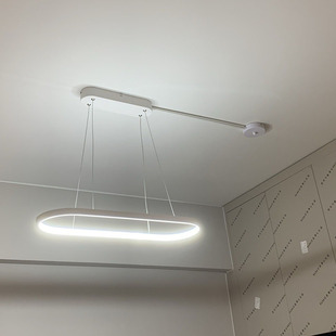 灯具移位器改位神器餐厅吊灯diy配件换位免开槽长条座可移式灯具