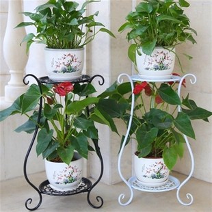 铁艺多层花架阳台绿萝多肉花盆架落地式 创意鲜花架子 室内客厅欧式