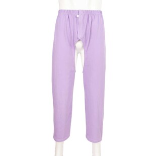 骨折瘫痪卧床病人尿袋裤 男女失禁护理裤 防尴尬老人开裆裤 春夏款