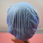 一次性帽子加厚加大无纺布条形帽防尘防油烟厨师工作帽蘑菇食品帽