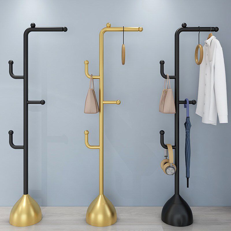 意式轻奢衣架挂衣架落地卧室家用铁艺衣服挂架玄关立式简易衣帽架