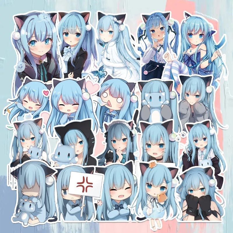 猫羽雫贴纸二次元动漫手帐笔记本电脑水杯行李箱防水装饰素材贴画,文具电教/文化用品/商务用品,贴纸/立体贴纸,淘宝优惠券,粉丝福利购,淘宝优惠卷