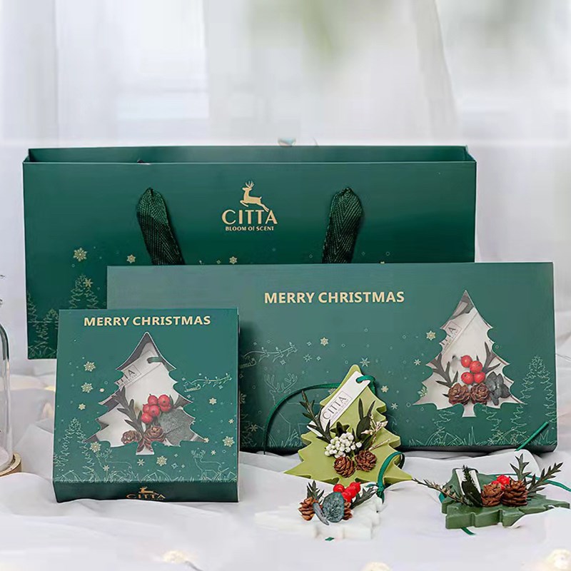 CITTA/西苔圣诞小森林衣柜香薰礼盒蜡片家用香氛节日礼物香挂香片