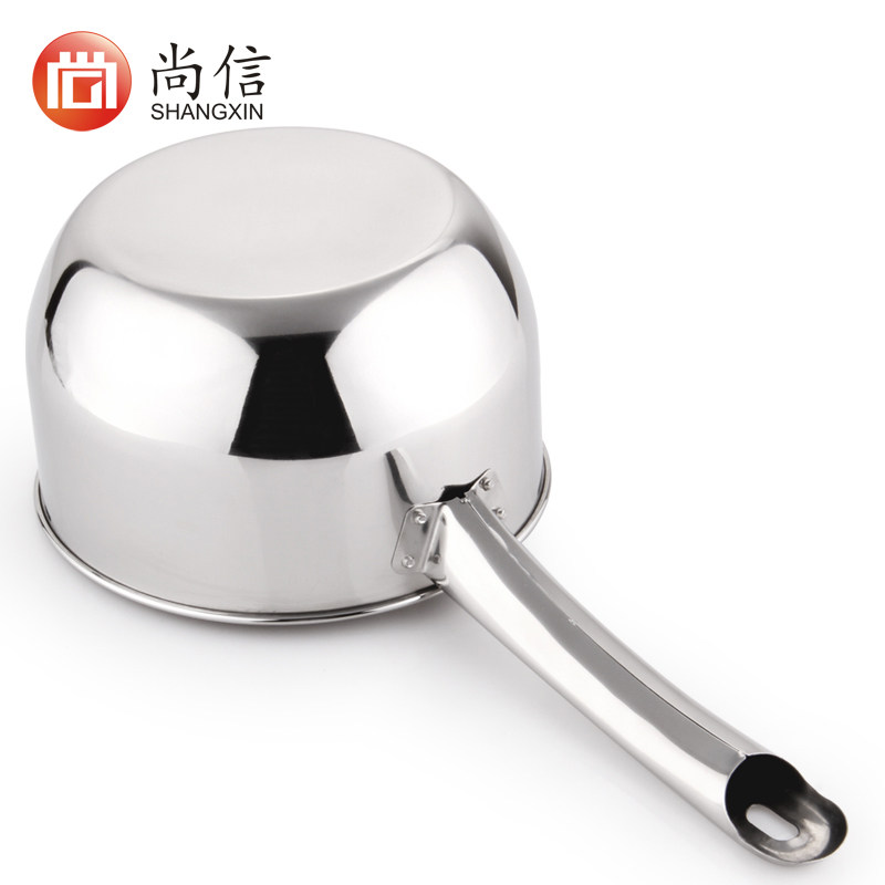 尚信不锈钢水勺厨房水瓢加厚水舀子家用长柄水杓可当奶锅汤锅用