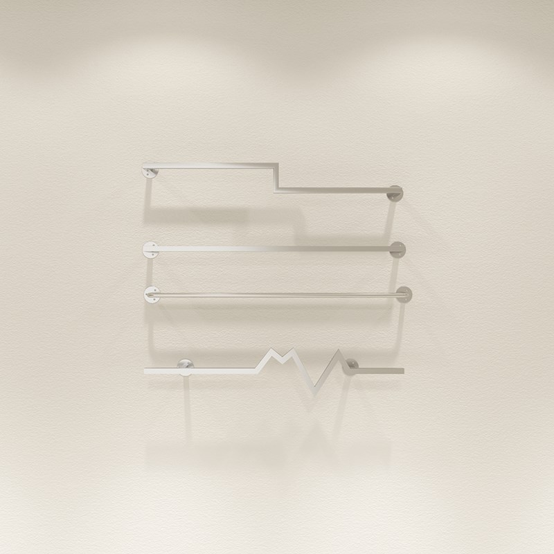 不锈钢上墙架服装架展示架悬挂陈列架简约衣服架女装店货架挂衣架