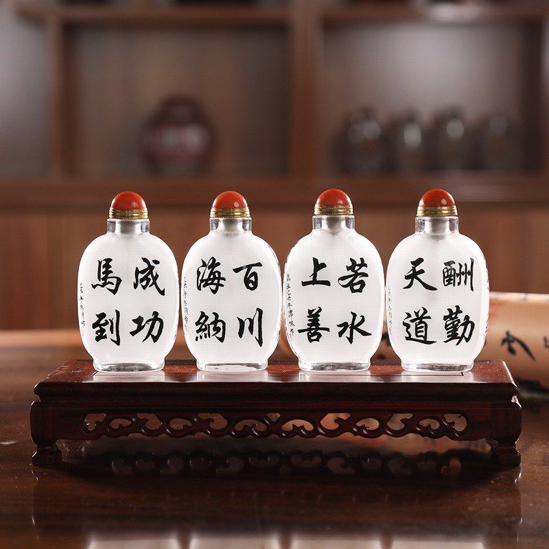 中国风礼品匠心独韵内画鼻烟壶中国特色工艺品送老外出国高档创意