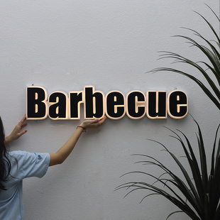 网红 灯牌发光字门头招牌定做LED背光字定制灯箱广告牌烤漆立体字