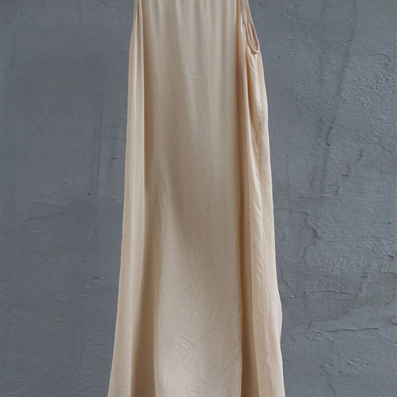 全棉内搭吊带裙打底裙女百搭中长款棉绸防透宽松文艺吊带连衣裙夏