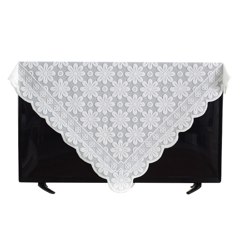 电视机防尘罩套盖布2023年液晶新款柜盖巾52寸55寸挂式蕾丝简约,居家布艺,万能盖巾,淘宝优惠券,粉丝福利购,淘宝优惠卷