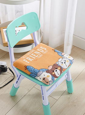 塑料板凳方坐垫记忆棉 幼儿园小凳子椅子工厂上班透气屁垫28x28cm