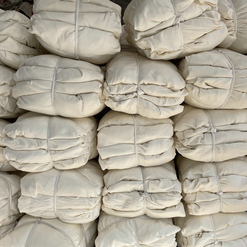 工业擦机布碎布头全棉白色吸油破布料棉质废布抹布刀口布50*60cm