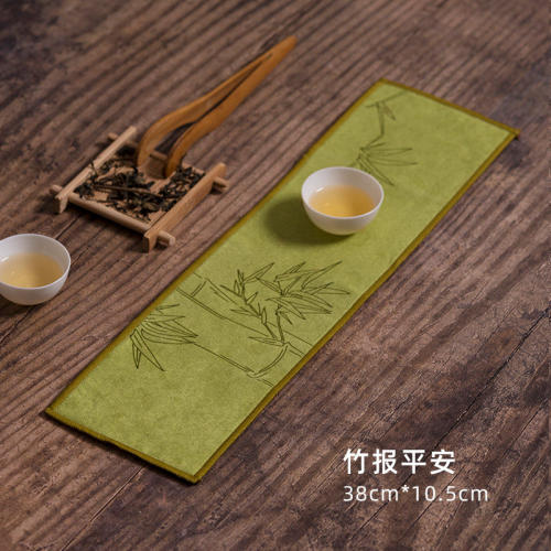 茶巾布吸水高档功夫茶巾茶布加厚中式毛巾茶几茶桌布抹布垫茶台配
