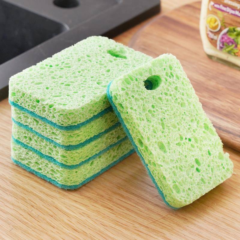 【天猫正品】天然木浆棉抹布洗碗清洁海绵擦魔力擦刷碗刷锅厨房去