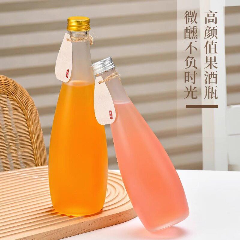 果酒瓶空瓶新款玻璃饮料瓶食品级自酿分装专用酒瓶矿泉水瓶密封子图片
