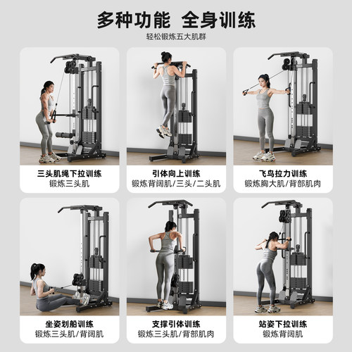 高位下拉单边小飞鸟龙门架综合训练多功能家用一体健身器材力量站