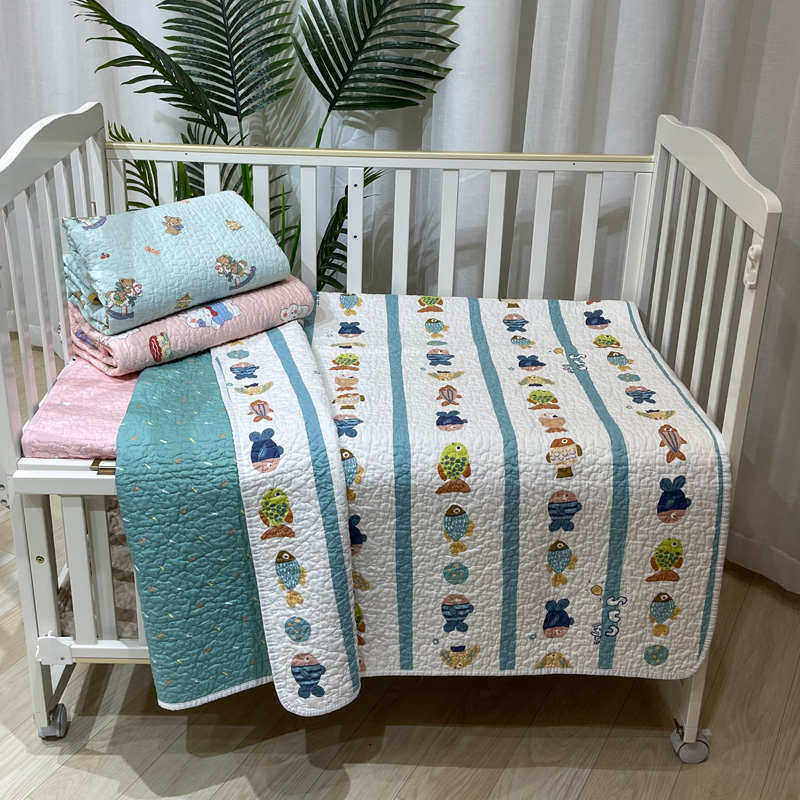 儿童纯棉小床盖婴儿床宝宝童车床垫夹棉褥子绗缝床单幼儿园午睡被,床上用品,床盖,淘宝优惠券,粉丝福利购,淘宝优惠卷
