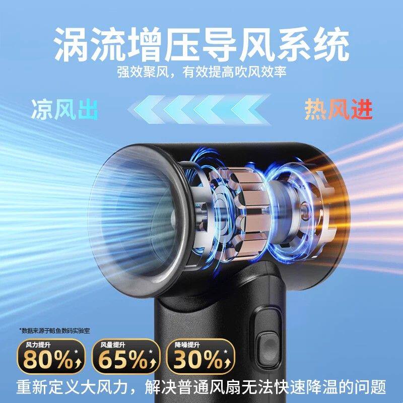 迷你手持大风力长续航小风扇便携高速户外降温神器usb充电冷风扇