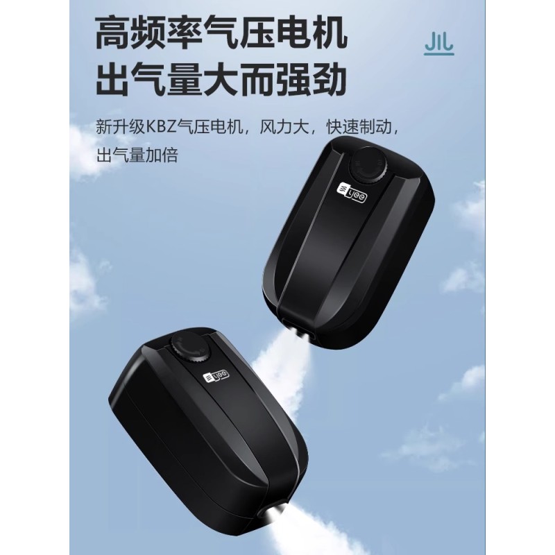 意牌水族箱养鱼充氧泵增氧泵鱼缸增氧机静音小型家用双孔鱼缸氧气