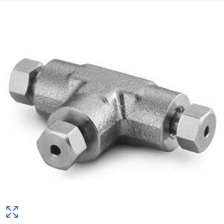 美国世伟洛克SS-1F0-3GC不锈钢卡套管接头低死区联合三通1/16 in.