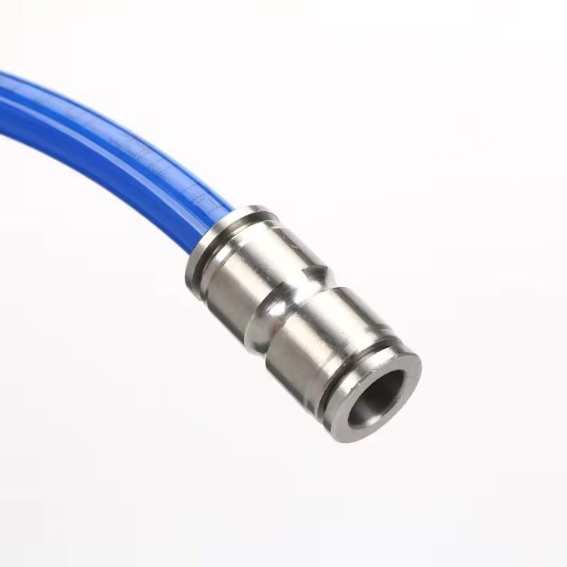 气动快插不锈钢英寸管转接头1/4 3/8y 1/2mm1/8转6 1/8转8 3.2快