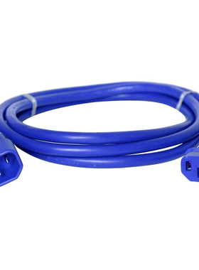 C13转C14黄色红色蓝色彩u色服务器电源线品字尾公母延长线C13/C14