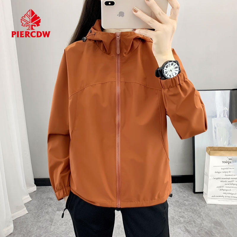 户外冲锋衣连帽跑步