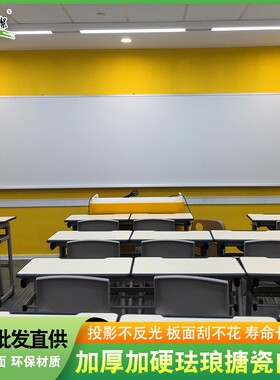 E3搪瓷厂家挂式珐琅板POLYVISION哑光投影白板写字板搪瓷白板