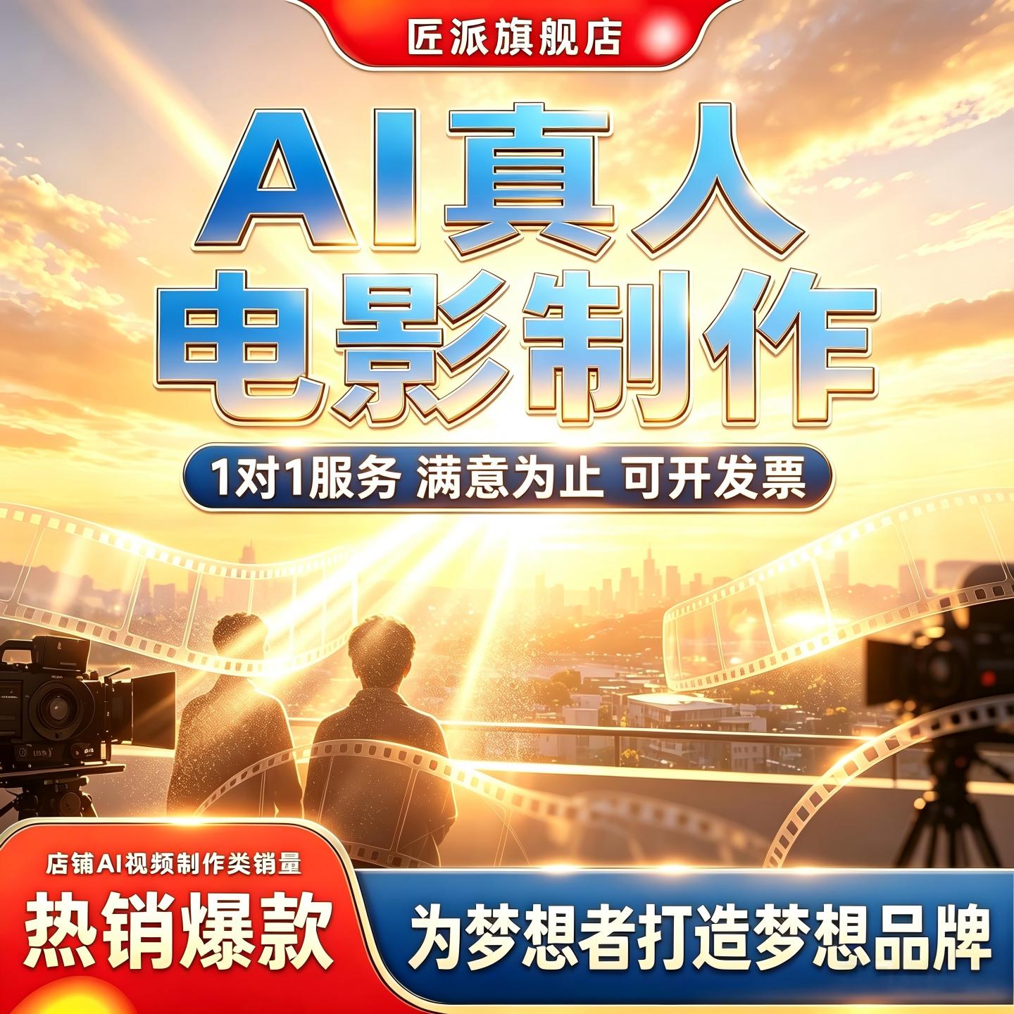 AI真人电影制作企业宣传片广告剧情生活纪实微电影脚本短视频制作
