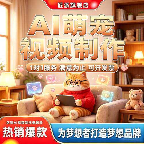 AI萌宠拟人开口说话短视频制作