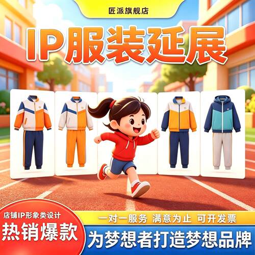ip形象服装设计视觉系人物风格配色角色职业造型延展创意图案定制