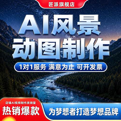 AI风景动图转短视频剪辑特效
