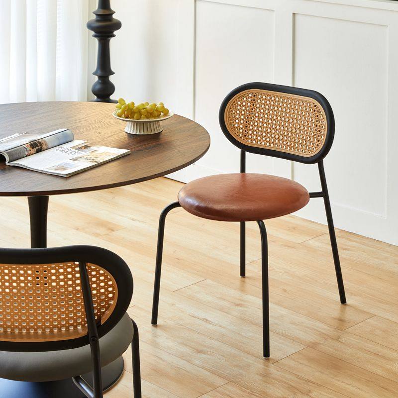 覆古藤编餐椅家用可叠放塑料靠背椅子小户型编藤椅咖啡厅中古椅子,住宅家具,餐椅,淘宝优惠券,粉丝福利购,淘宝优惠卷